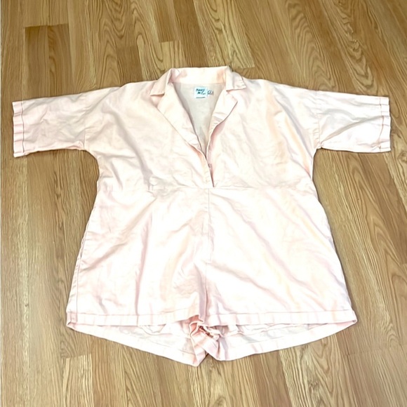 Princess Polly,Womens Oversized Sinclair Romper,Pink-Salmon Linen Blend,Size 4, - Picture 13 of 16